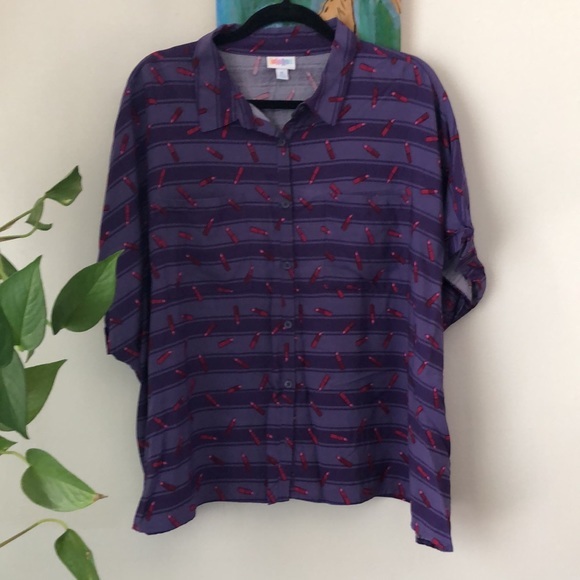 NWOT  button down short sleeve shirt xl - Picture 1 of 2